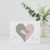 Carte Postale Coeur Inséparable (Debout devant)