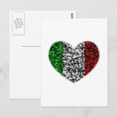 Carte Postale Coeur Italie (Devant / Derrière)