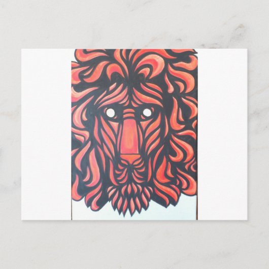 Carte Postale Coeur Lion (Devant)