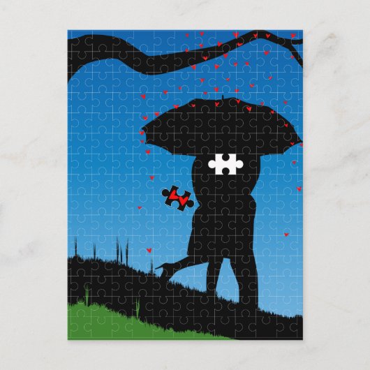 Carte Postale Coeur manquant (Devant)