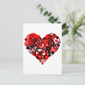 CARTE POSTALE COEUR MÉCANIQUE À STEAMPUNK (Debout devant)