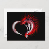 Carte Postale Coeur métallique (Devant / Derrière)