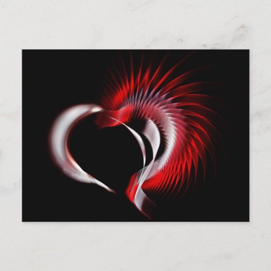 Carte Postale Coeur métallique (Devant)