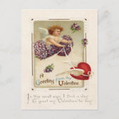 Carte Postale Coeur mignon pourpre Oubliez-Moi Pas (Devant)