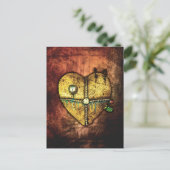 Carte postale Coeur moins cassé d'art gothique (Debout devant)