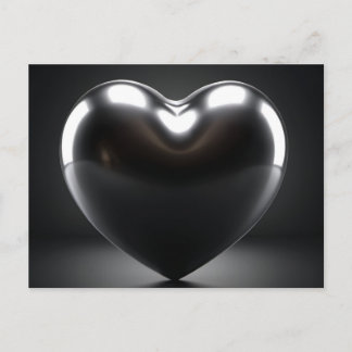 Carte Postale Coeur Noir Digital Art