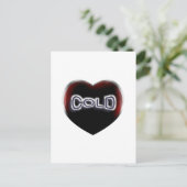 Carte Postale Coeur noir froid