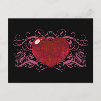Carte Postale Coeur Opal Fire
