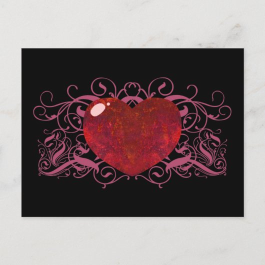 Carte Postale Coeur Opal Fire (Devant)