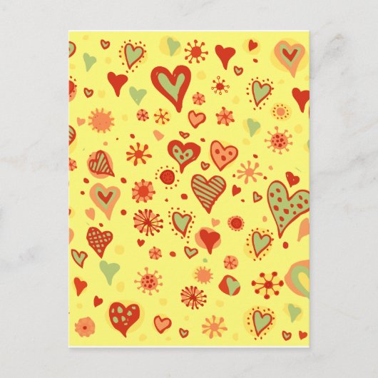 Carte Postale Coeur peuplé (Devant)
