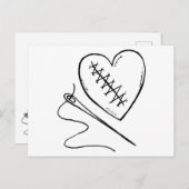 Carte Postale Coeur pointu (Devant / Derrière)