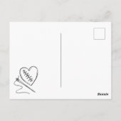 Carte Postale Coeur pointu (Dos)