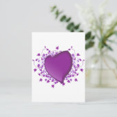 Carte Postale Coeur pourpre (Debout devant)