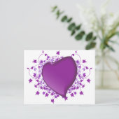 Carte Postale Coeur pourpre (Debout devant)