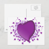 Carte Postale Coeur pourpre (Devant / Derrière)