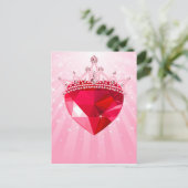 Carte Postale Coeur princesse (Debout devant)