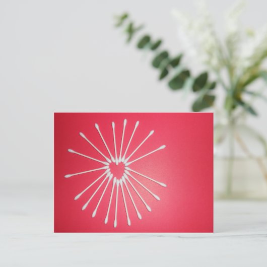 Carte Postale Coeur Q-Tip (Debout devant)