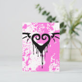 Carte Postale coeur romantique (Debout devant)