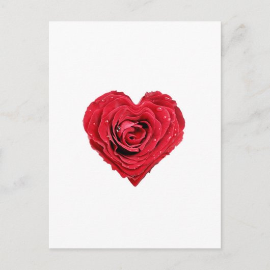 Carte Postale Coeur rose (Devant)