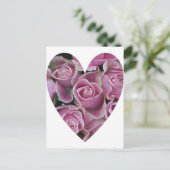 Carte Postale Coeur rose (Debout devant)