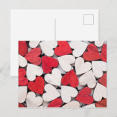 Carte Postale Coeur rouge. (Devant / Derrière)