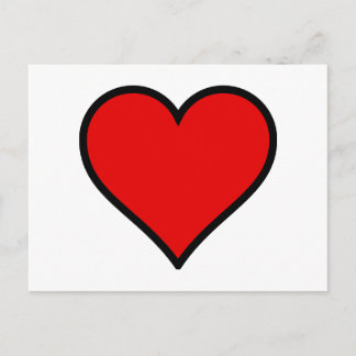 Carte Postale Coeur rouge