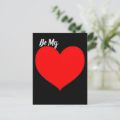 Carte Postale Coeur rouge (Debout devant)