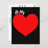 Carte Postale Coeur rouge (Devant / Derrière)