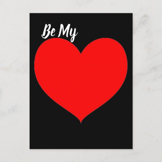 Carte Postale Coeur rouge (Devant)