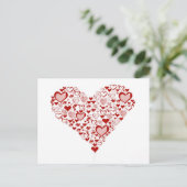 Carte Postale coeur rouge (Debout devant)