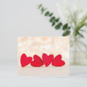 Carte Postale Coeur rouge. (Debout devant)