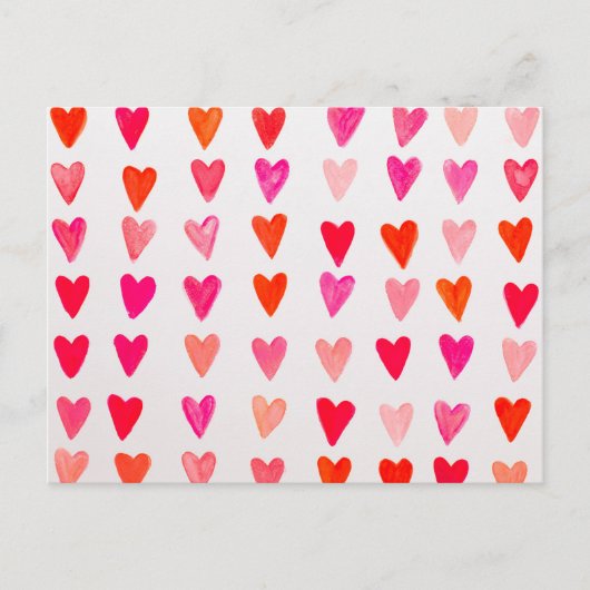 Carte Postale Coeur rouge. (Devant)