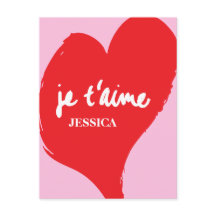 Coeur rouge avec je t’aime-text sur arrière - plan