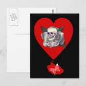 Carte Postale Coeur saignant (Devant / Derrière)