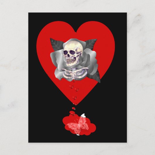 Carte Postale Coeur saignant (Devant)