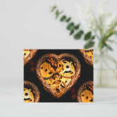 Carte Postale coeur steampunk (Debout devant)