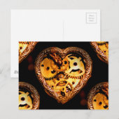 Carte Postale coeur steampunk (Devant / Derrière)