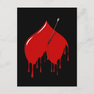 Carte Postale Coeur supérieur (Ajouter du texte)