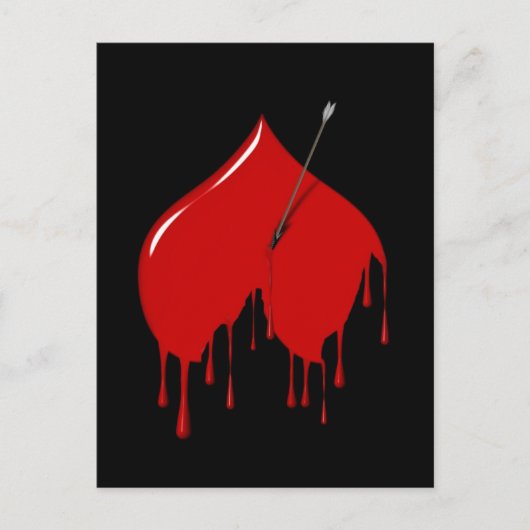 Carte Postale Coeur supérieur (Ajouter du texte) (Devant)