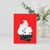 Carte Postale coeur toxique (Debout devant)