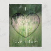 Carte Postale Coeur vert (Devant)