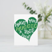Carte Postale Coeur vert (Accrocher un arbre) (Debout devant)