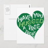 Carte Postale Coeur vert (Accrocher un arbre) (Devant / Derrière)