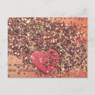 Carte Postale Coeur vintage