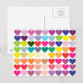 Carte Postale Coeurs (Devant / Derrière)
