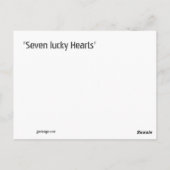 Carte Postale Cœurs, (Dos)