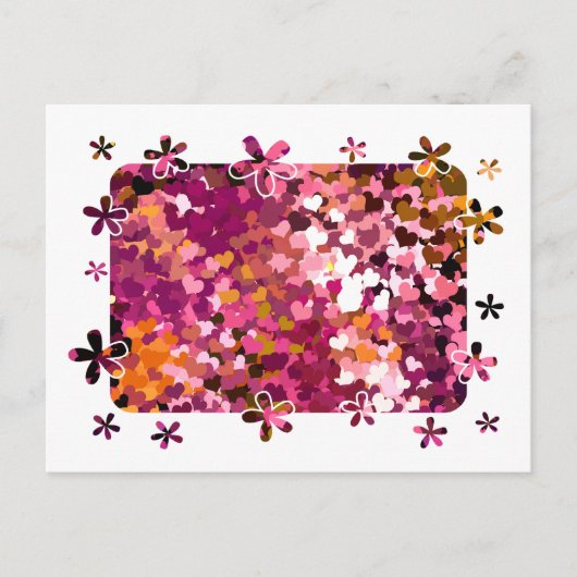 CARTE POSTALE CŒURS (Devant)