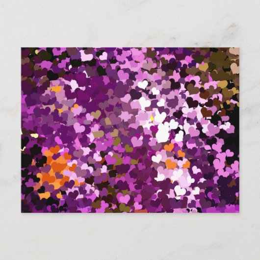 CARTE POSTALE CŒURS (Devant)