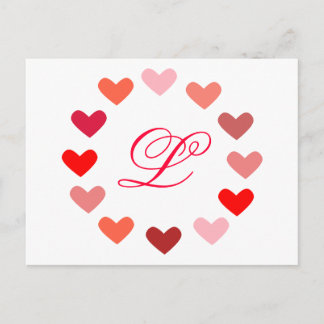 Carte Postale Cœurs