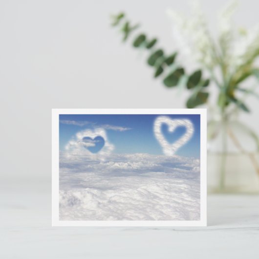 CARTE POSTALE CŒURS (Debout devant)